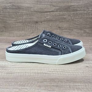 Taos EZ Soul Women's Size 8 Charcoal Wash Canvas Mule Sneaker (ESL-13666) NEW